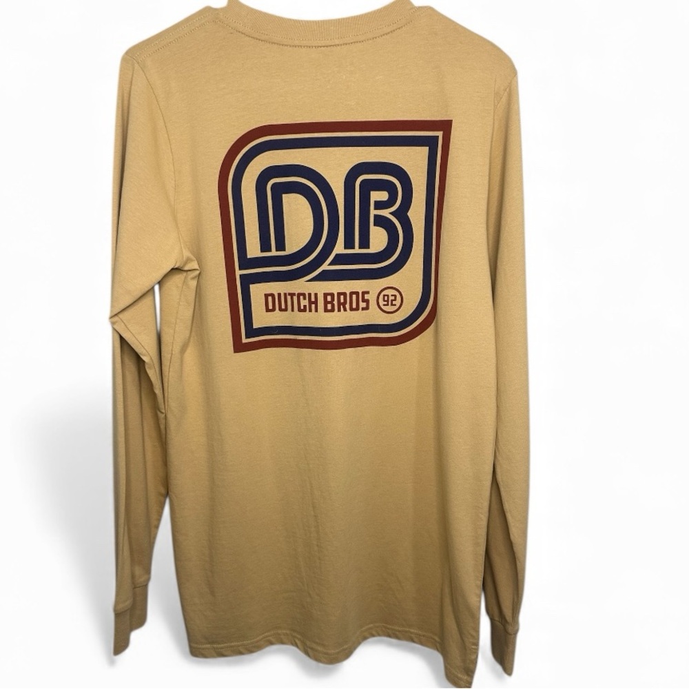 Dutch Bros SMALL Tan Long Sleeve Vintage DB 1992